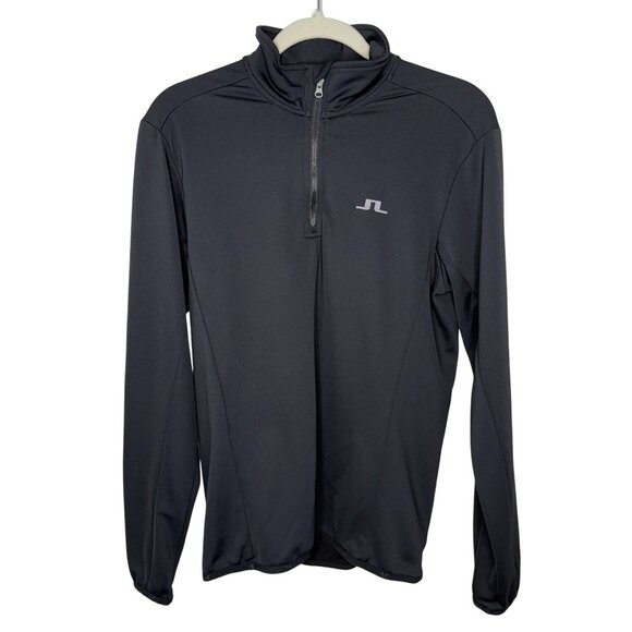 J.Lindeberg Black M Kimball T-Neck Fieldsensor Midlayer, L